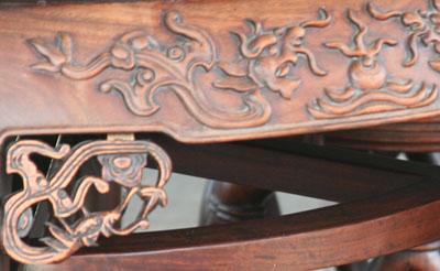 Furniture with dragon design