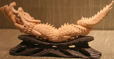 Carved ivory dragon